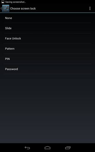 Android Screen Lock, Password